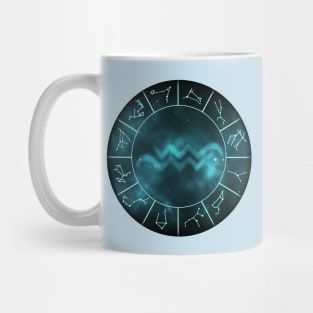 Aquarius Zodiac Symbol Mug